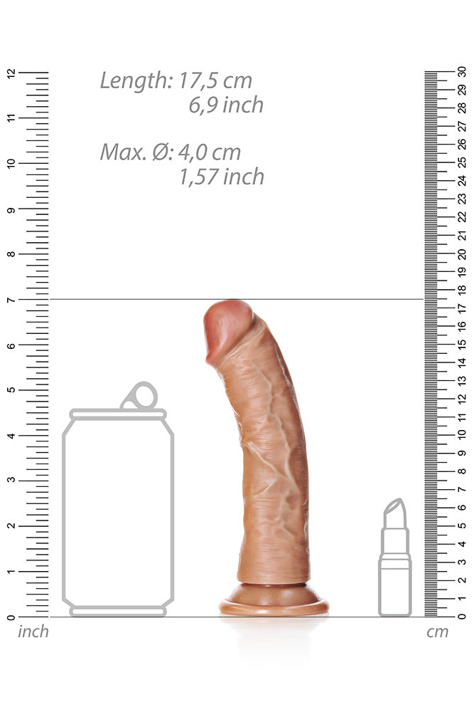 Shots Toys - Real Rock - 6 inch Curved Dildo - Various Colours - Stag Shop