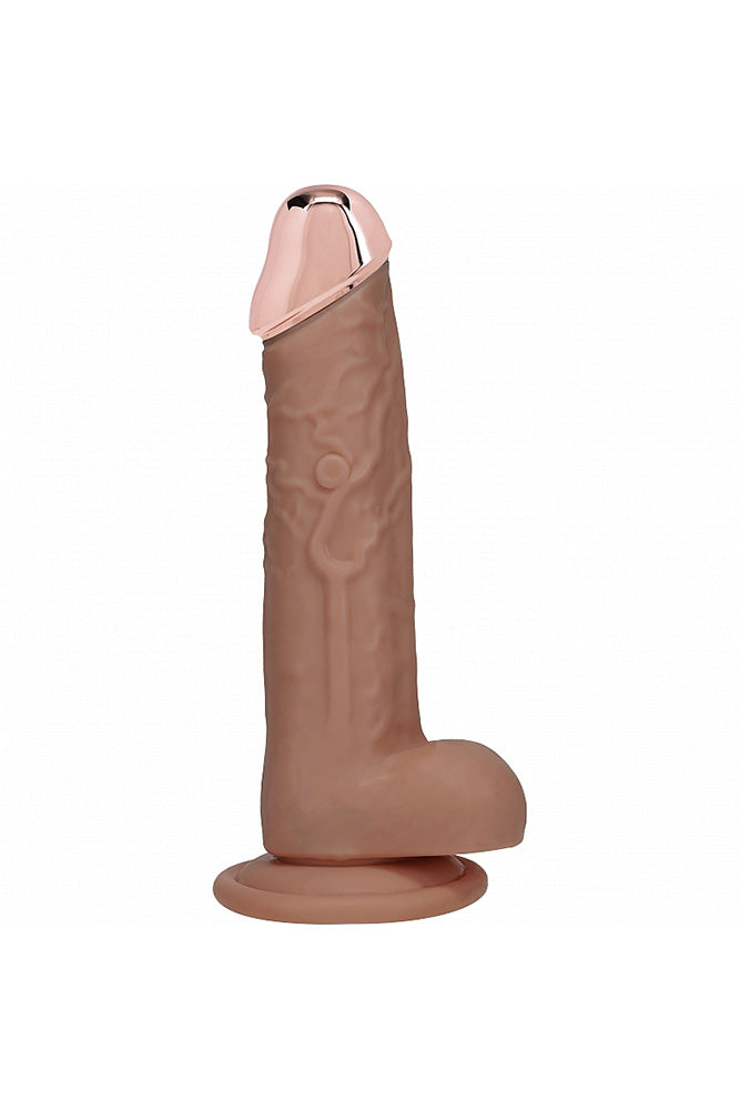 Shots Toys - RealRock - Metal Head 7" Remote Control Vibrating Dildo - Stag Shop