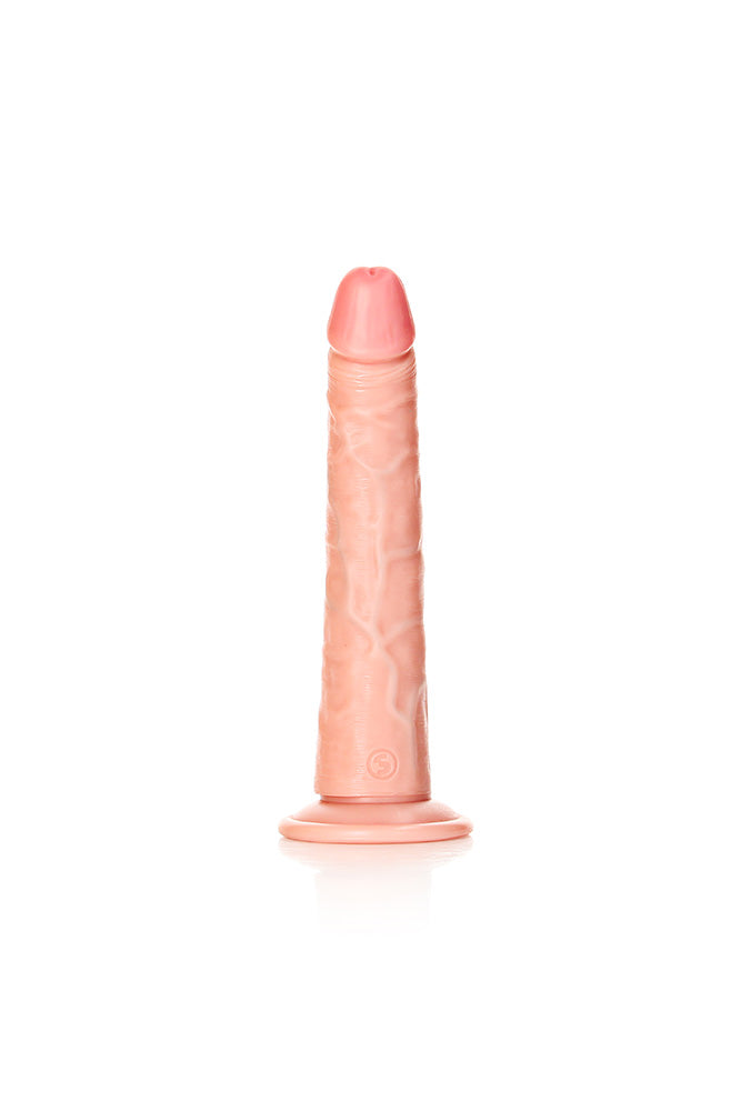 Shots Toys - Real Rock - 8 inch Slim Dildo - Various Colours - Stag Shop