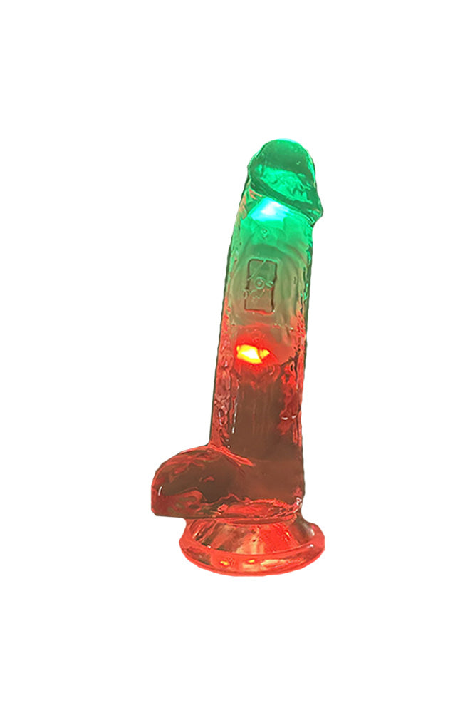 Shots Toys - RealRock - Vibrating LED Dildo With Remote Control - Stag Shop