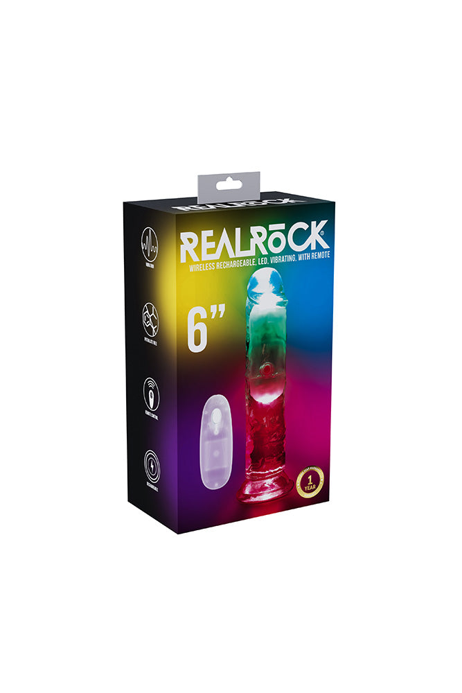 Shots Toys - RealRock - Vibrating LED Dong With Remote Control - Stag Shop