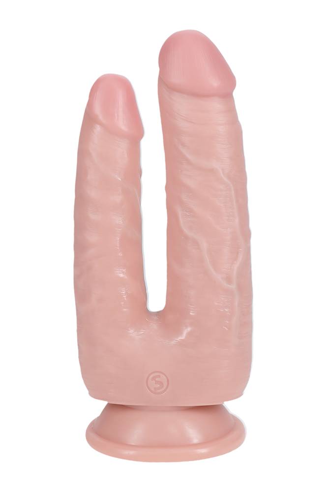 Shots Toys - Real Rock - Double Trouble 7/8 inch Double Penetration Dildo - Various Colours - Stag Shop