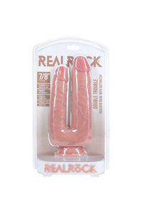 Thumbnail for Shots Toys - Real Rock - Double Trouble 7/8 inch Double Penetration Dildo - Various Colours - Stag Shop