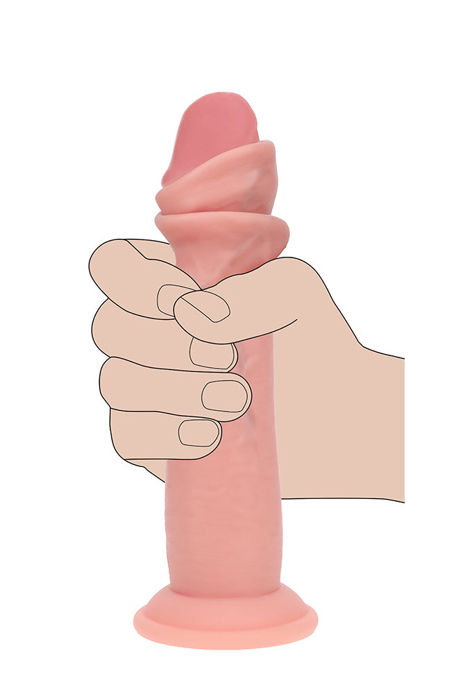 Shots Toys - RealRock - Sliding Skin Dual Density Silicone Dildo - Stag Shop