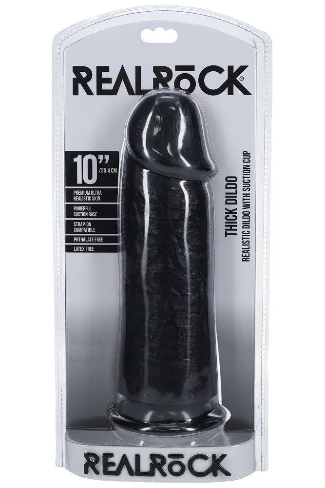 Shots Toys - Real Rock - 10" Extra Thick Dildo - Various Colours - Stag Shop