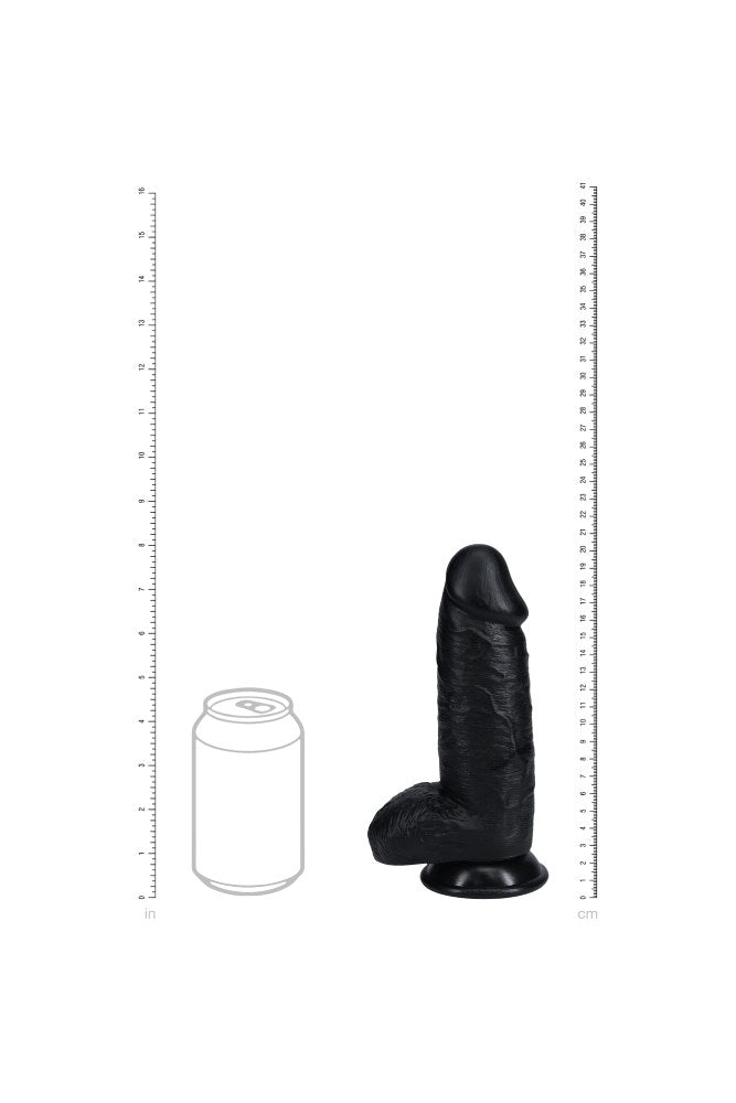 Shots Toys - Real Rock - 8" Extra Thick Dildo with Balls - Various Colours - Stag Shop