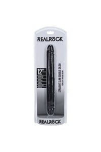 Thumbnail for Shots Toys - Real Rock - Slim Double Ended Dong - Black - Various Sizes - Stag Shop