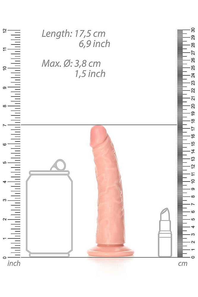 Shots Toys - RealRock - 6" Slim Dildo - Stag Shop