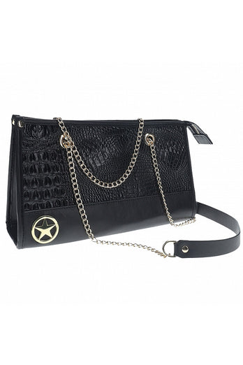 Ouch by Shots Toys - Rome Collection - Bondage Kit with Bag - Black/Gold - Stag Shop