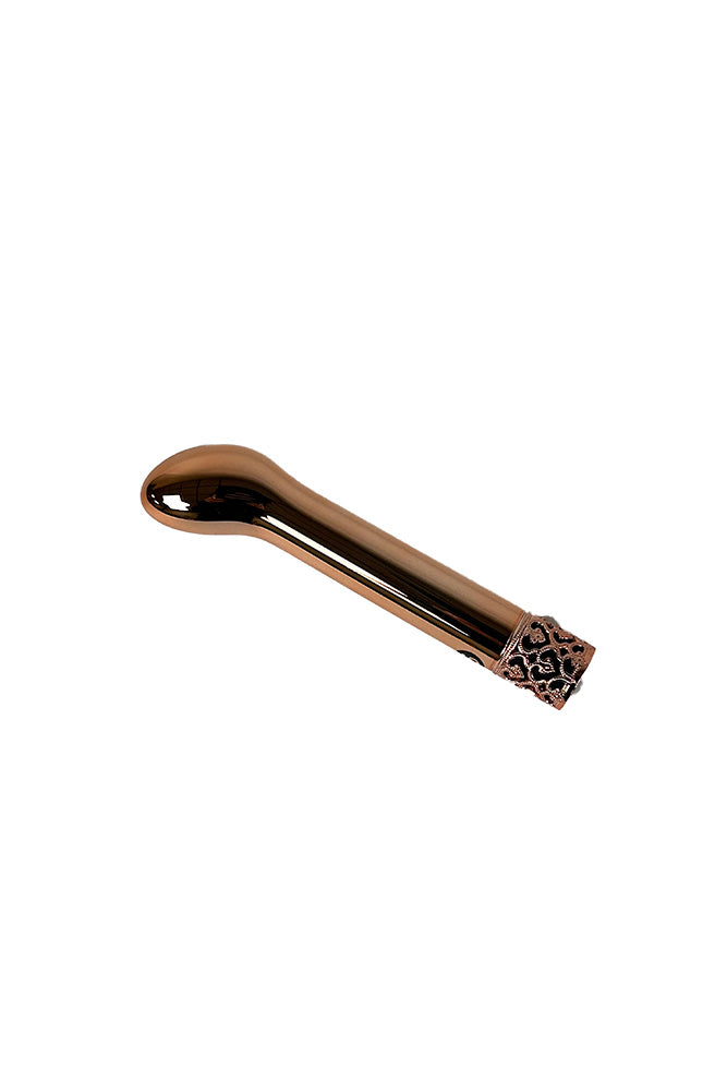 Shots - Royal Gems - Jewel Rechargeable Bullet Vibrator - Rose Gold - Stag Shop