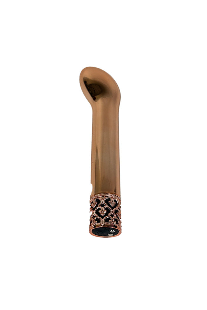 Shots - Royal Gems - Jewel Rechargeable Bullet Vibrator - Rose Gold - Stag Shop