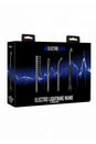 Shots Toys - Electroshock - Electro-sex Lightning Wand 5pc Set - Black - Stag Shop