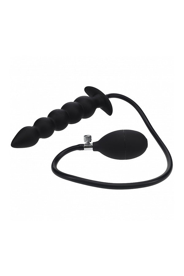 Shots Toys - Levelz - Beaded Inflatable Silicone Anal Plug - Stag Shop