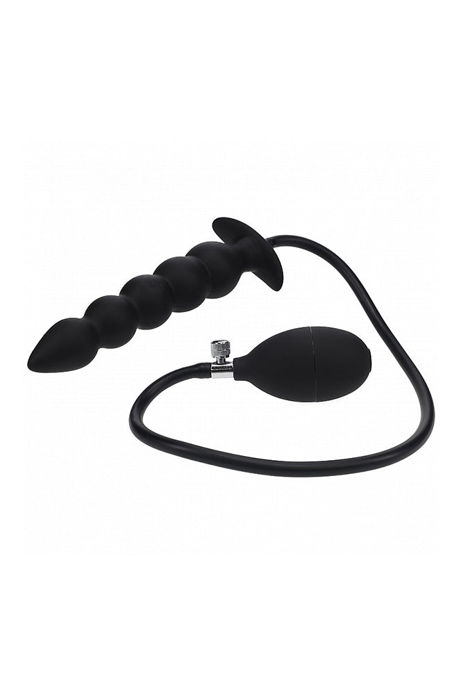 Shots Toys - Levelz - Beaded Inflatable Silicone Anal Plug - Stag Shop