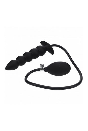 Shots Toys - Levelz - Beaded Inflatable Silicone Anal Plug - Stag Shop