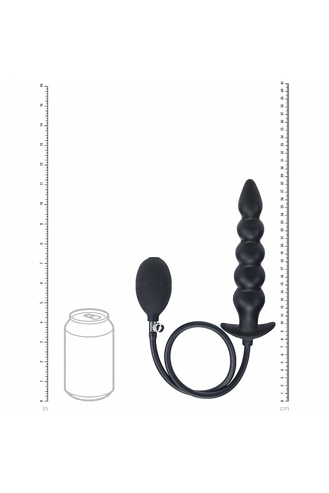 Shots Toys - Levelz - Beaded Inflatable Silicone Anal Plug - Stag Shop