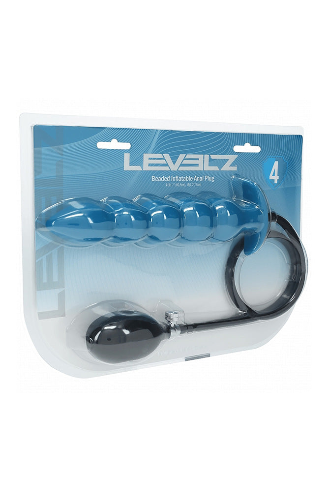 Shots Toys - Levelz - Beaded Inflatable Silicone Anal Plug - Stag Shop