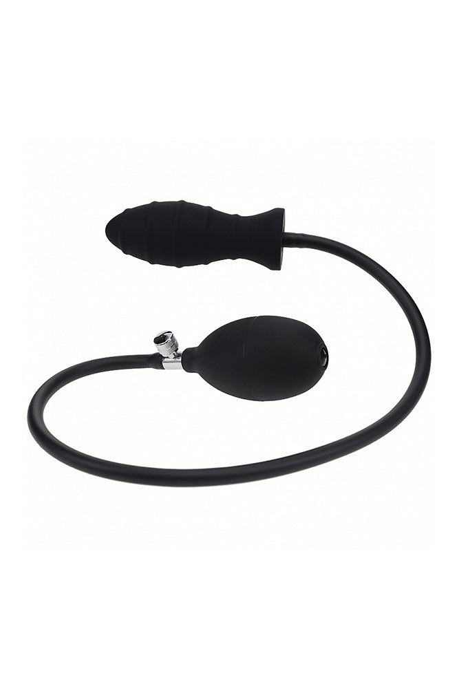 Shots Toys - Levelz - Ribbed Inflatable Silicone Anal Plug - Stag Shop