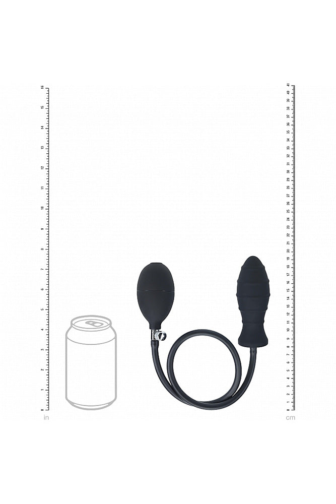 Shots Toys - Levelz - Ribbed Inflatable Silicone Anal Plug - Stag Shop