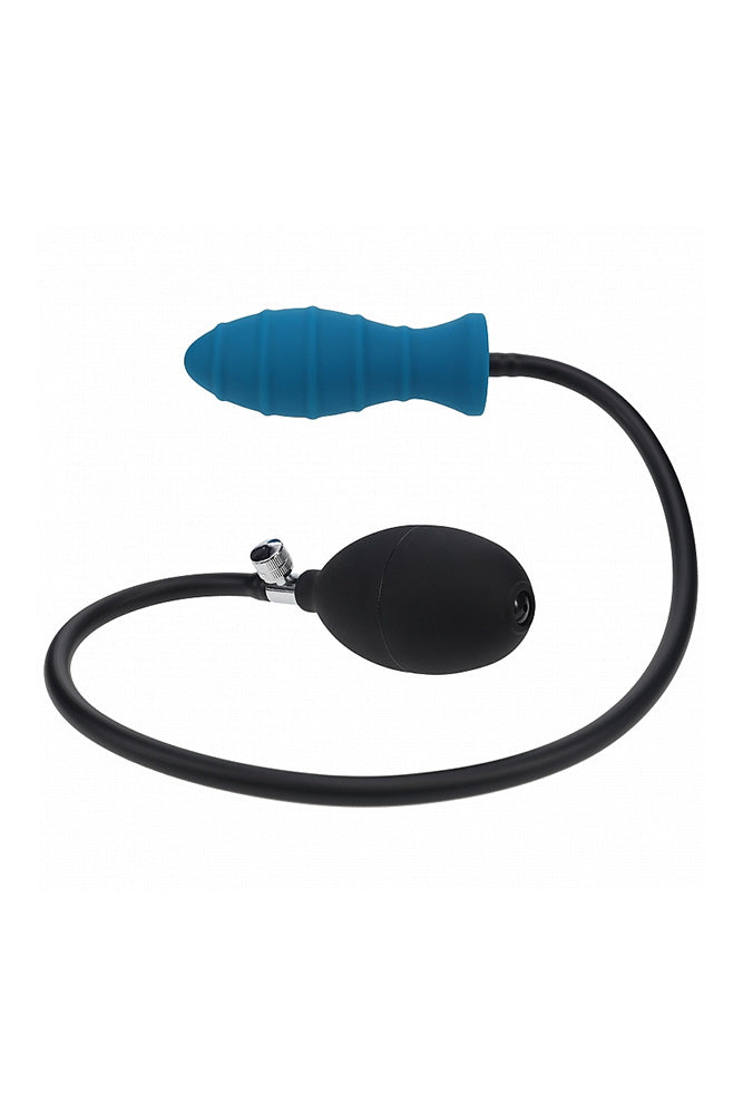 Shots Toys - Levelz - Ribbed Inflatable Silicone Anal Plug - Stag Shop