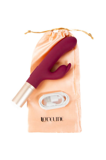 Shots Toys - Loveline - Traveler Rabbit Vibrator & Lube Dispenser - Various Colors - Stag Shop