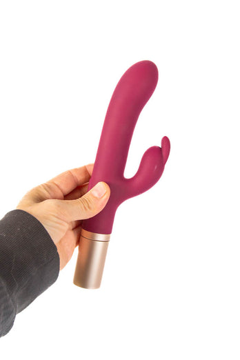 Shots Toys - Loveline - Traveler Rabbit Vibrator & Lube Dispenser - Various Colors - Stag Shop
