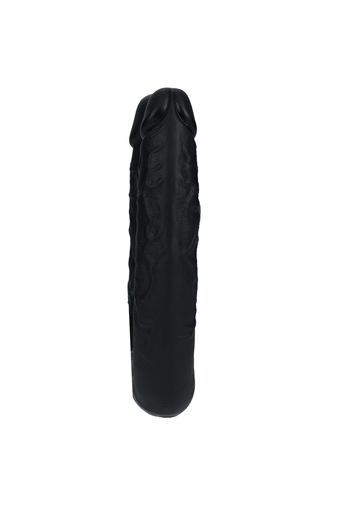 Shots Toys - Real Rock - U Shaped Double Penetration Dildo - Black - Various Sizes - Stag Shop