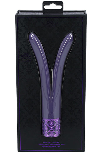 Shots Toys - Royal Gems - Dueling Queens Vibrator - Various Colours - Stag Shop