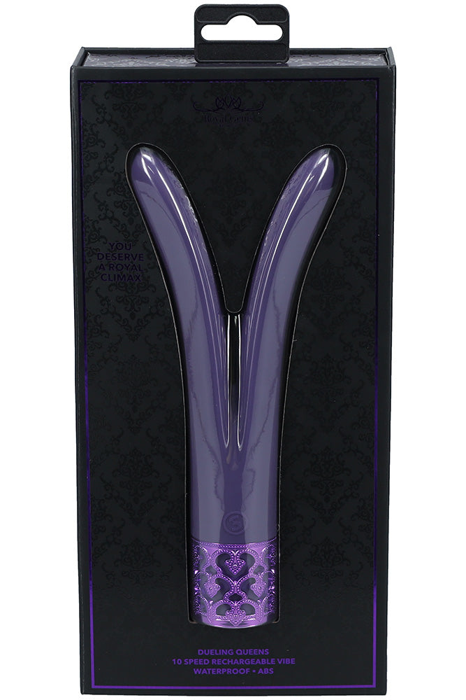 Shots Toys - Royal Gems - Dueling Queens Vibrator - Various Colours - Stag Shop