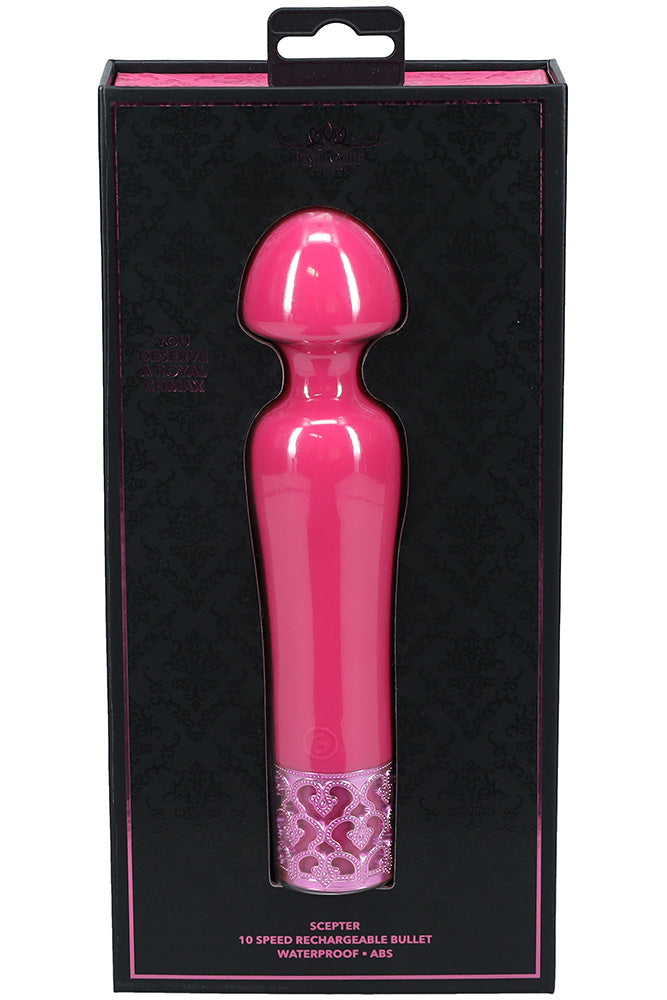 Shots Toys - Royal Gems - Scepter Wand Vibrator - Various Colours - Stag Shop
