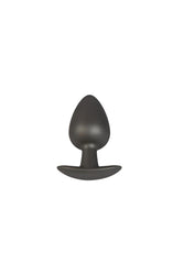 Ouch by Shots Toys - Smooth Silicone Anal Plug - Large - Gunmetal - Stag Shop