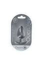 Ouch by Shots Toys - Smooth Silicone Anal Plug - Large - Gunmetal - Stag Shop