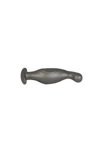 Thumbnail for Ouch by Shots Toys - P-Spot Silicone Anal Plug - Gunmetal - Stag Shop