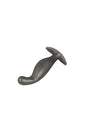 Ouch by Shots Toys - P-Spot Silicone Anal Plug - Gunmetal - Stag Shop