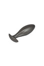 Ouch by Shots Toys - Oval Silicone Anal Plug - Gunmetal - Stag Shop