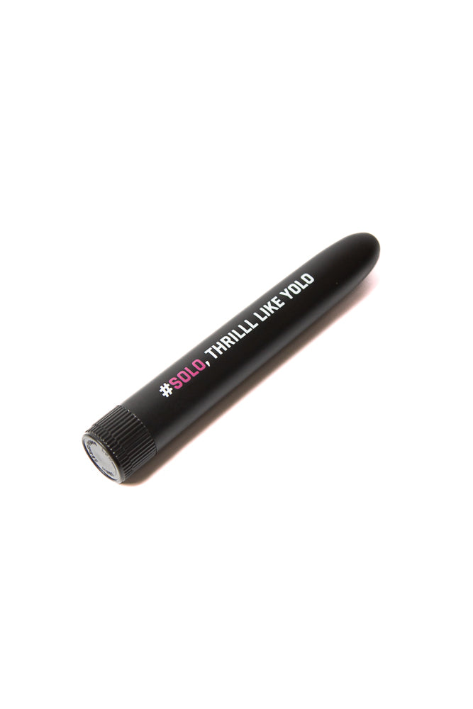 Shots Toys - Solo Thrill Like Yolo Vibe Bullet Vibrator - Black - Stag Shop