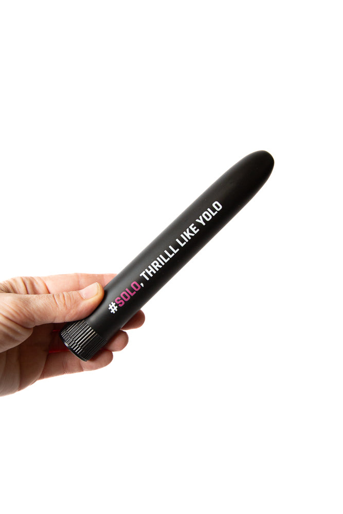 Shots Toys - Solo Thrill Like Yolo Vibe Bullet Vibrator - Black - Stag Shop
