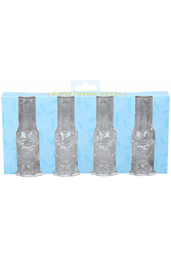 Shots Toys - The Dickheads - Bride Tall Shot Glass Set - Clear - Stag Shop