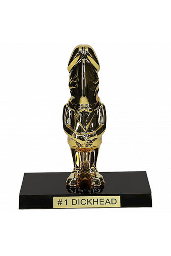 Shots Toys - The Dickheads - #1 Dickhead Trophy - Gold - Stag Shop