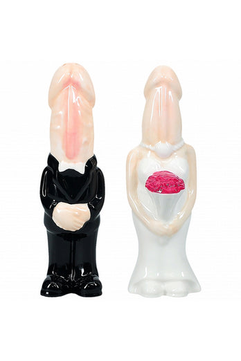 Shots Toys - The Dickheads - Salt And Pepper Shaker - Beige - Stag Shop