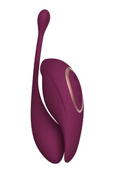 Shots Toys - Innovation - Twitch 2 Remote Egg Vibrator & Clitoral Stimulator Set - Burgundy - Stag Shop
