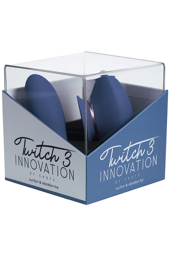 Shots Toys - Twitch 3 Egg Vibrator with Clitoral Suction - Various Colours - Stag Shop