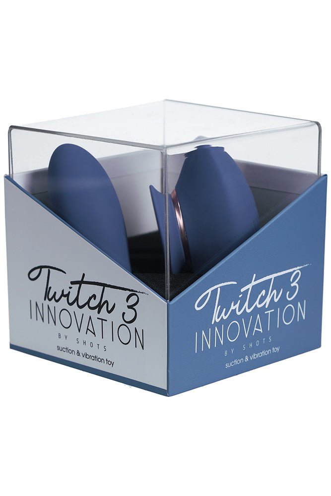 Shots Toys - Twitch 3 Egg Vibrator with Clitoral Suction - Various Colours - Stag Shop