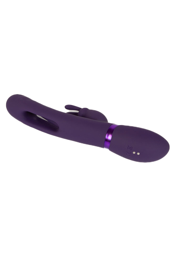 Shots Toys - VIVE - Mika Rabbit Vibrator With G-Spot Flapper - Purple - Stag Shop