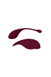 Shots Toys - Innovation - Twitch 2 Remote Egg Vibrator & Clitoral Stimulator Set - Burgundy - Stag Shop