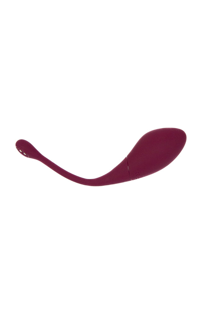 Shots Toys - Innovation - Twitch 2 Remote Egg Vibrator & Clitoral Stimulator Set - Burgundy - Stag Shop