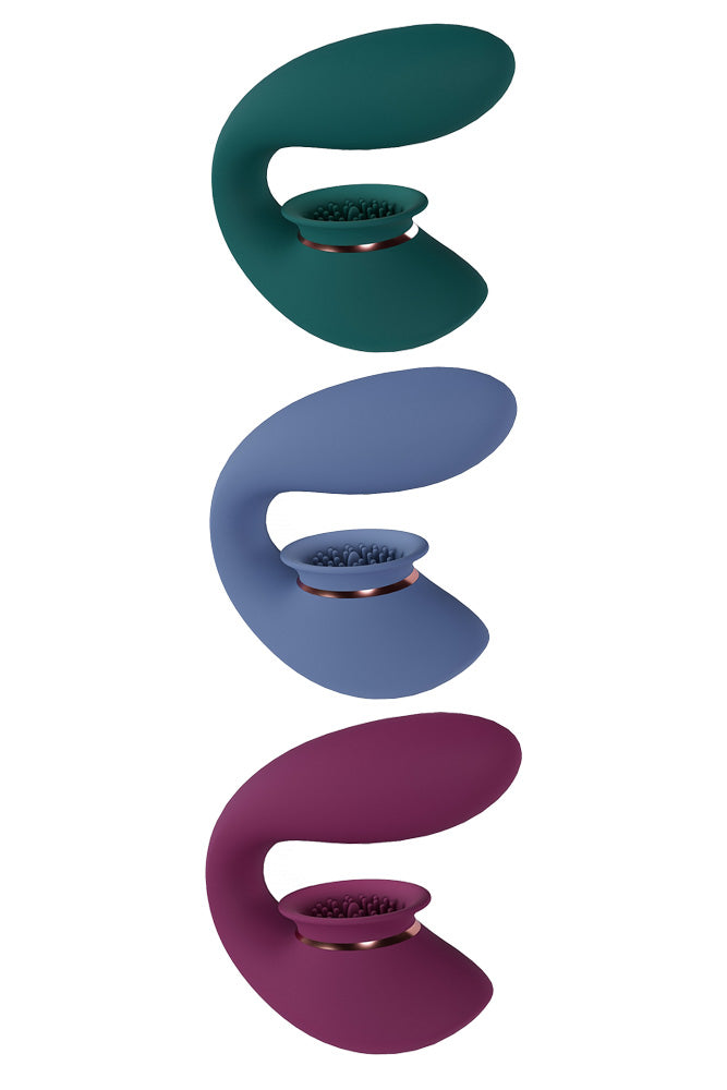 Shots Toys - Twitch 3 Egg Vibrator with Clitoral Suction - Various Colours - Stag Shop