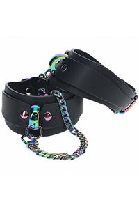 Thumbnail for Ouch International - Venice Collection - Ankle Cuffs - Black/Iridescent