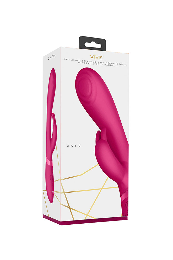 Shots Toys - VIVE - Cato Pulse G-spot Rabbit Vibrator - Pink - Stag Shop