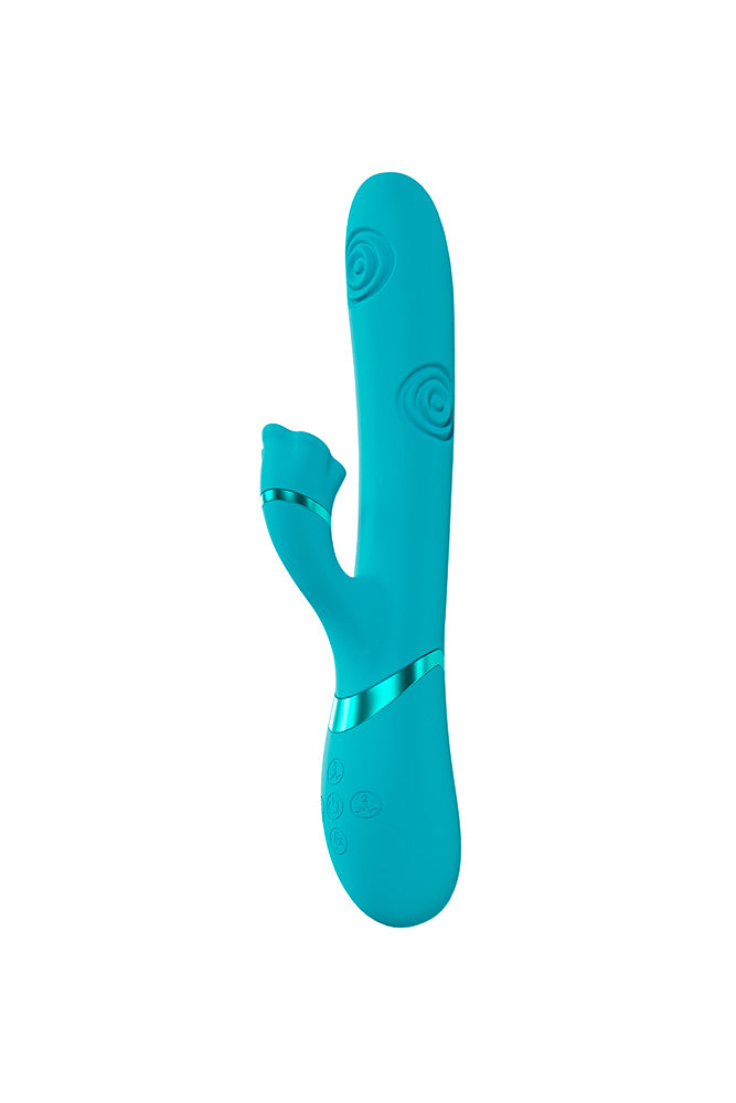 Shots Toys - VIVE - Fiore Dual Vibrator With G-Sport Air Wave & Tapping Stimulator - Stag Shop